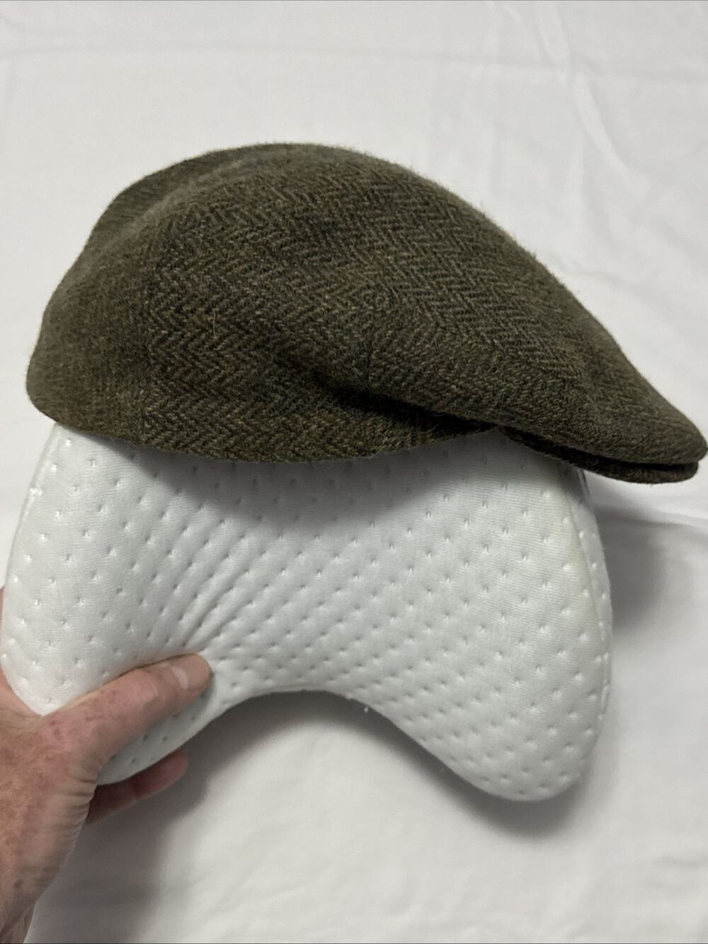 Vintage Jonathan Richard Ireland Tweed Wool Size 7 7/8 Cabbie Newsboy Hat Cap